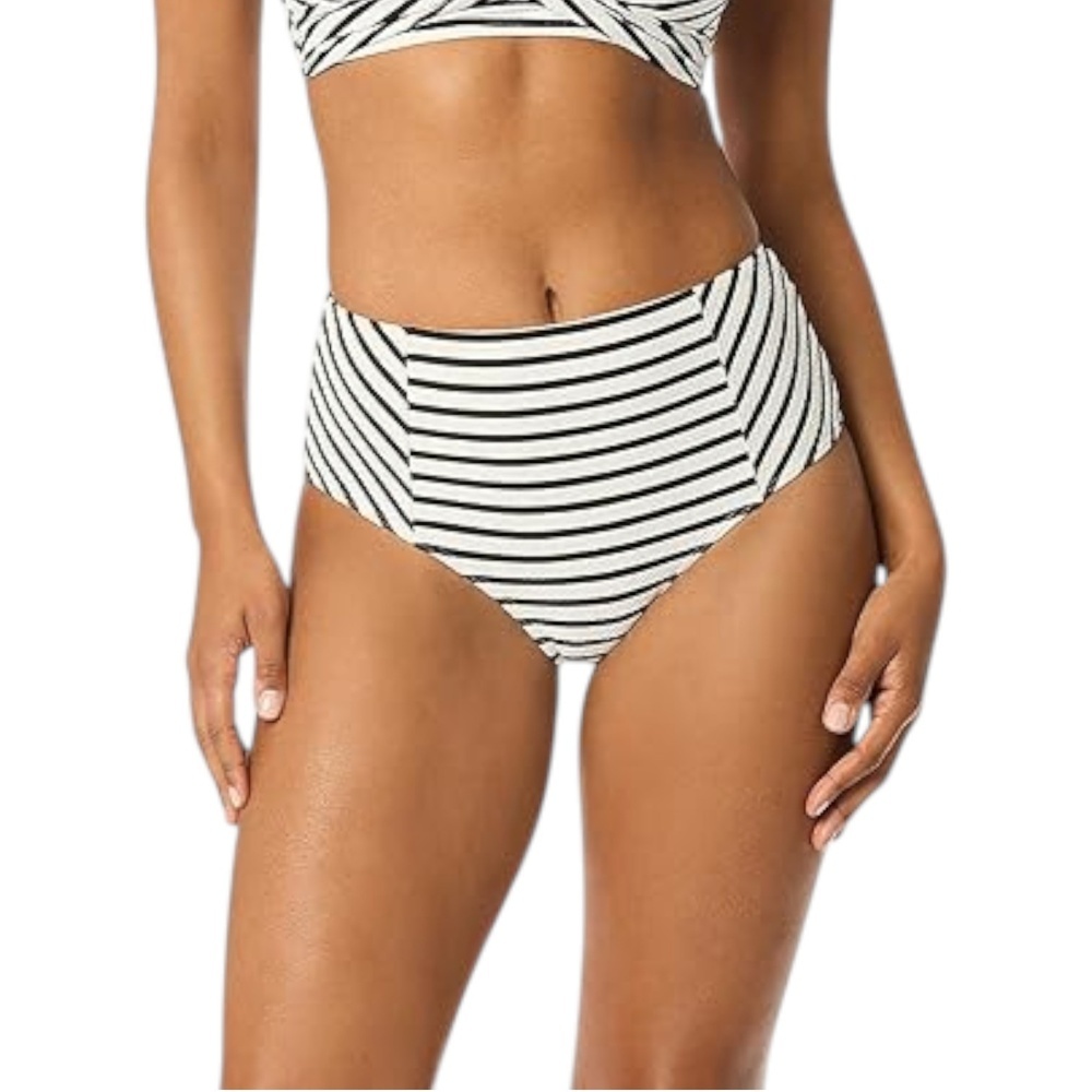 Sea Level Swim High Waisted Bikini Bottom Size 6 Stripe